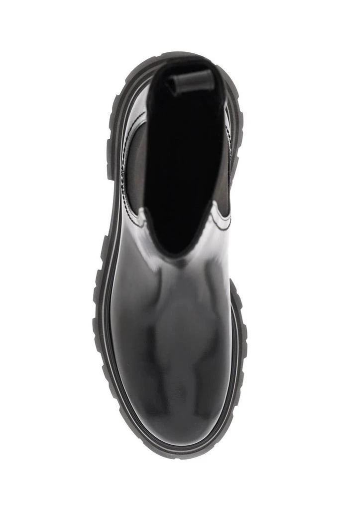 ALEXANDER MCQUEEN Alexander mcqueen shiny leather chelsea boots 4