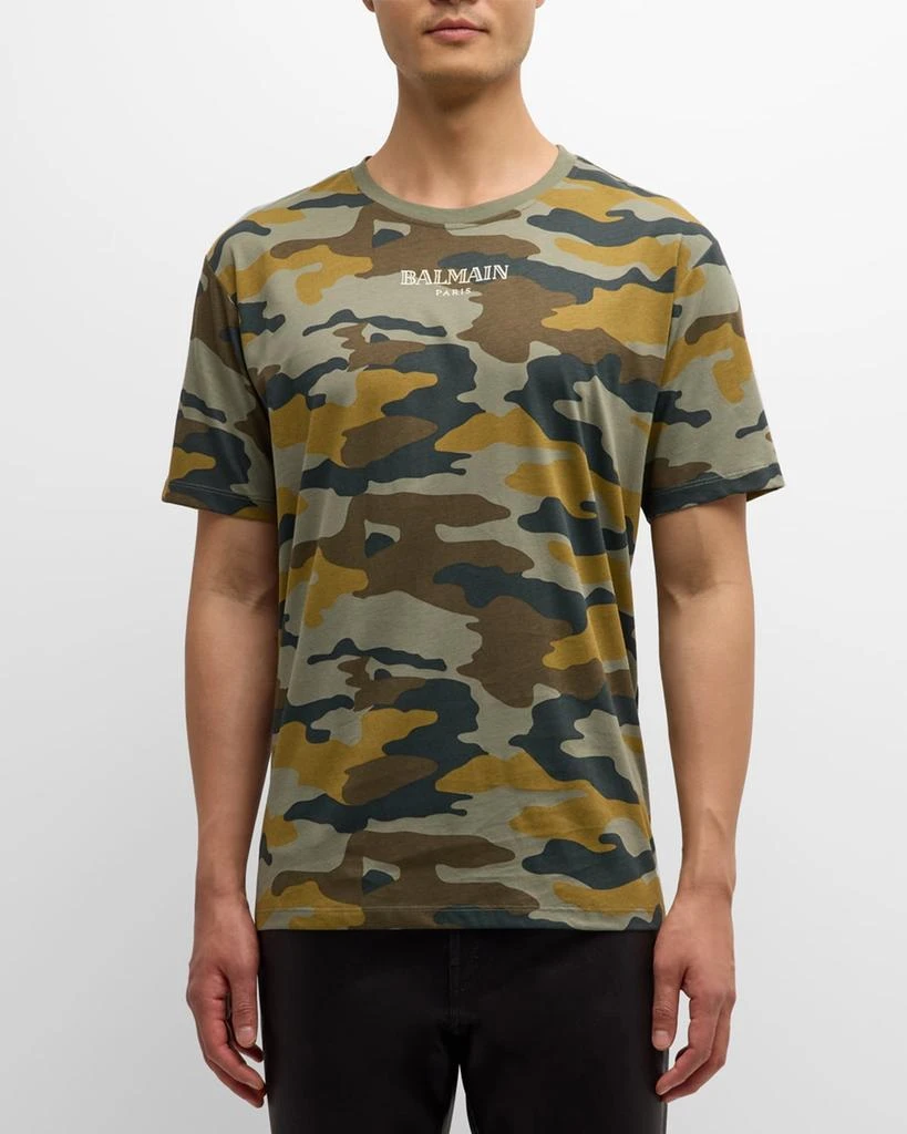 Balmain Men's Camo Straight-Fit T-Shirt 4