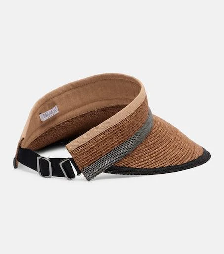 Brunello Cucinelli Monili hemp and cotton-blend visor 4