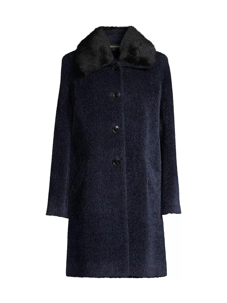 Sofia Cashmere Toscana Shearling Collar Coat 1