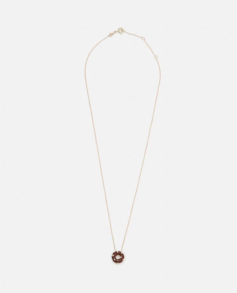 Aliita Donuts Yellow Gold Necklace 1