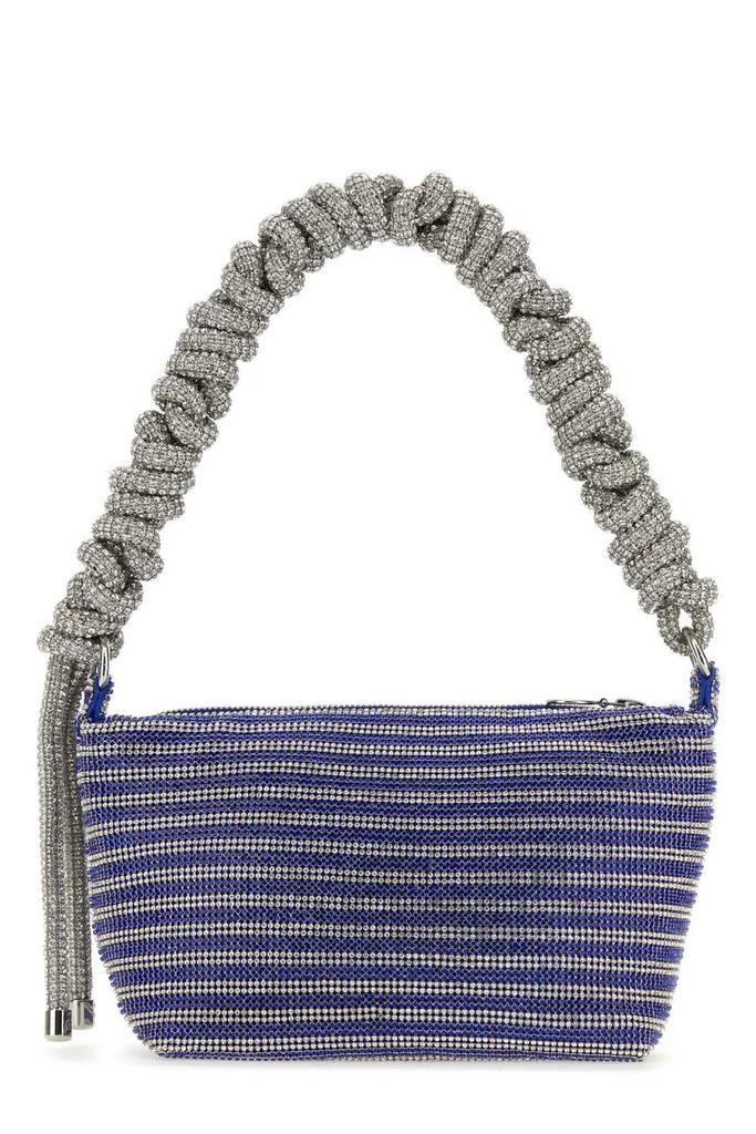 Kara Kara Embellished Mesh Phone Cord Zipped Shoulder Bag 2