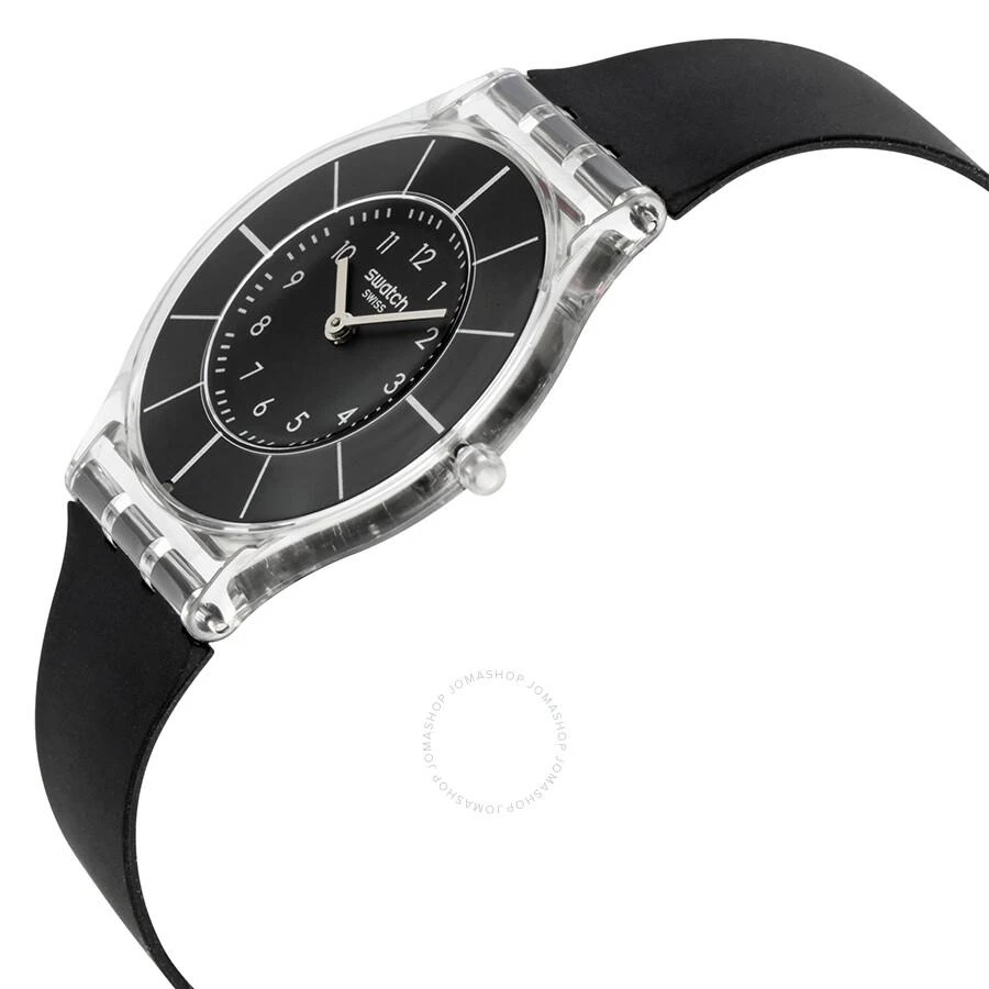 Swatch Black Classiness Black Silicone Ladies Watch SFK361 2
