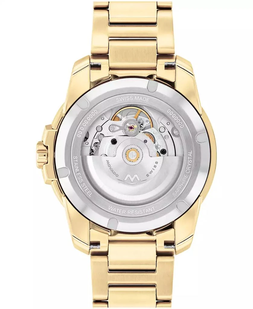 Movado Men's Bold Verso Swiss Automatic Ionic Plated Light Gold Steel Watch, 41mm 3