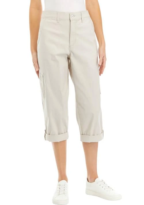Gloria Vanderbilt Vanderbilt Womens Cargo Capri Pants 1