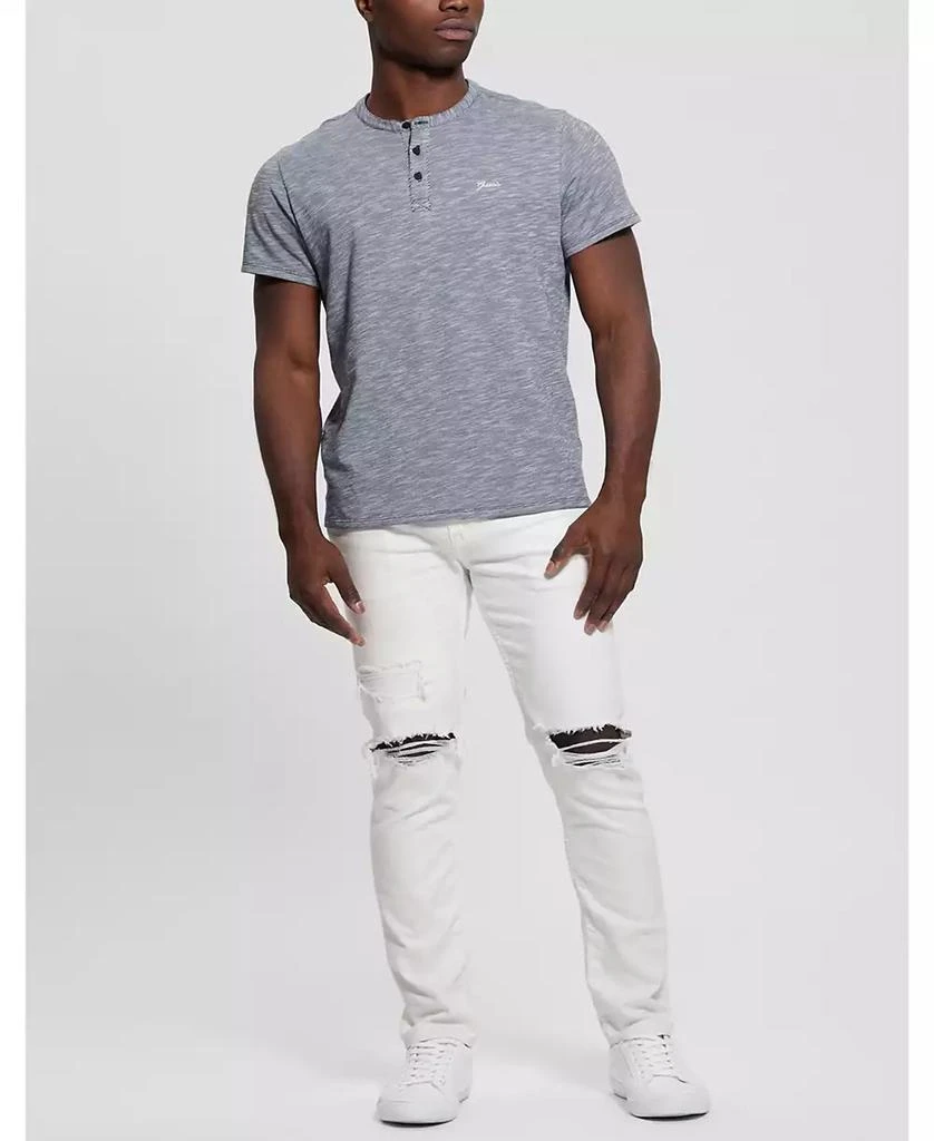 GUESS Men's Finnley White Tapered Jeans 1