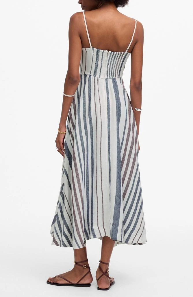 Madewell Stripe Circle Linen Maxi Dress 2