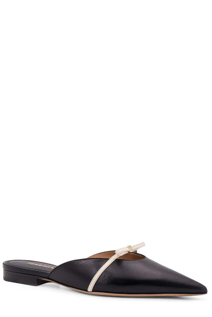 Salvatore Ferragamo Ferragamo Mini Bow Pointed-Toe Mules 2