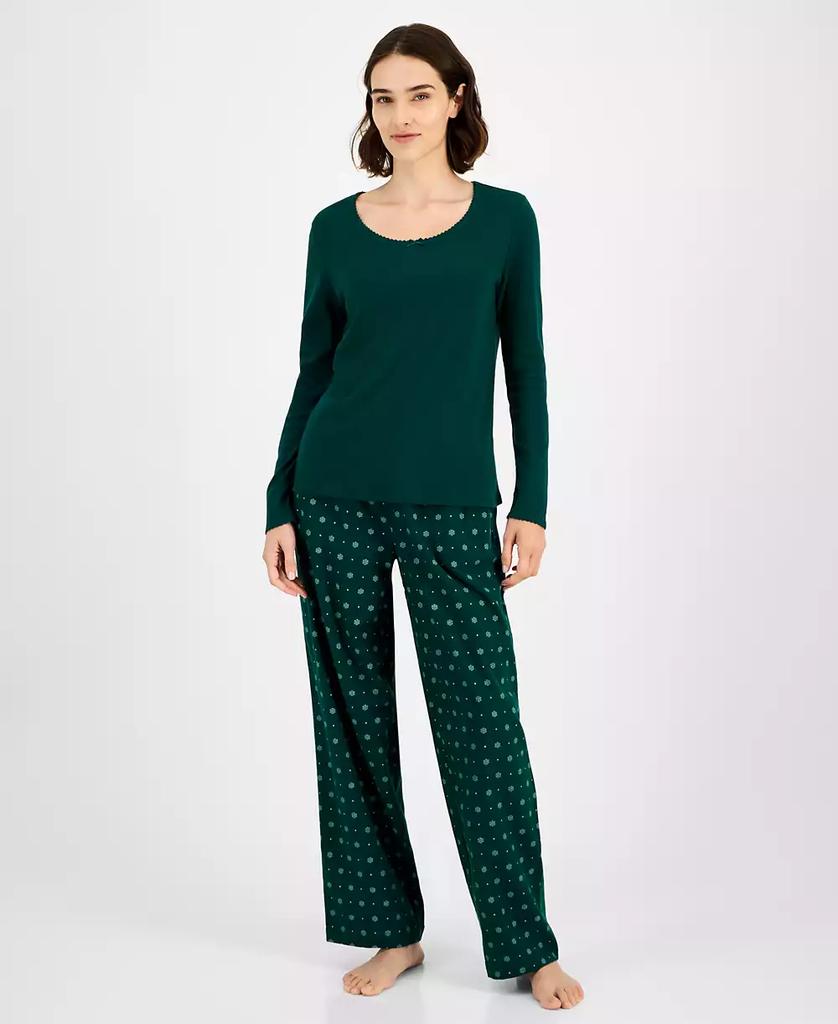 Charter Club Women
s Long Sleeve Pointelle Tee, Macy
s Exclusive