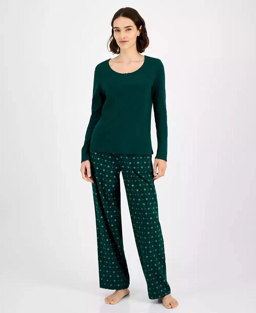Charter Club Women
s Long Sleeve Pointelle Tee, Macy
s Exclusive 1