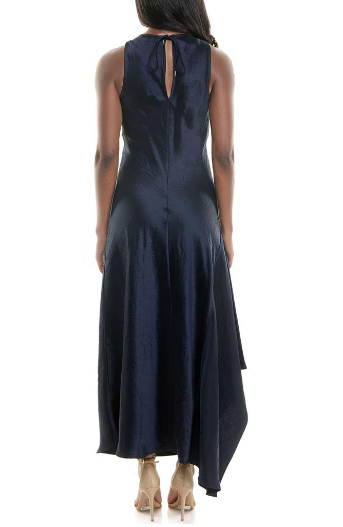 Socialite Sleeveless Bias Cut Satin Maxi Dress