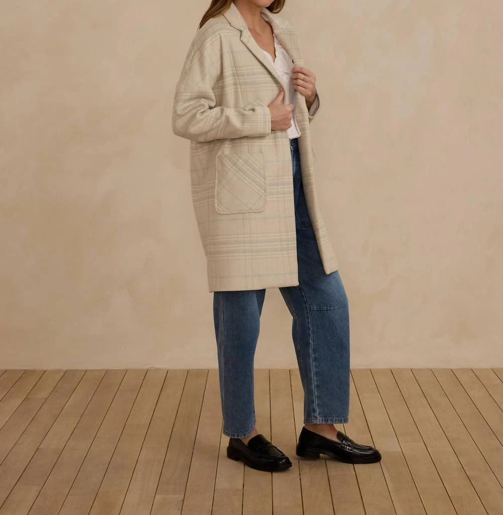 Rylee + Cru Rylee + Cru - Longline Plaid Coat 2