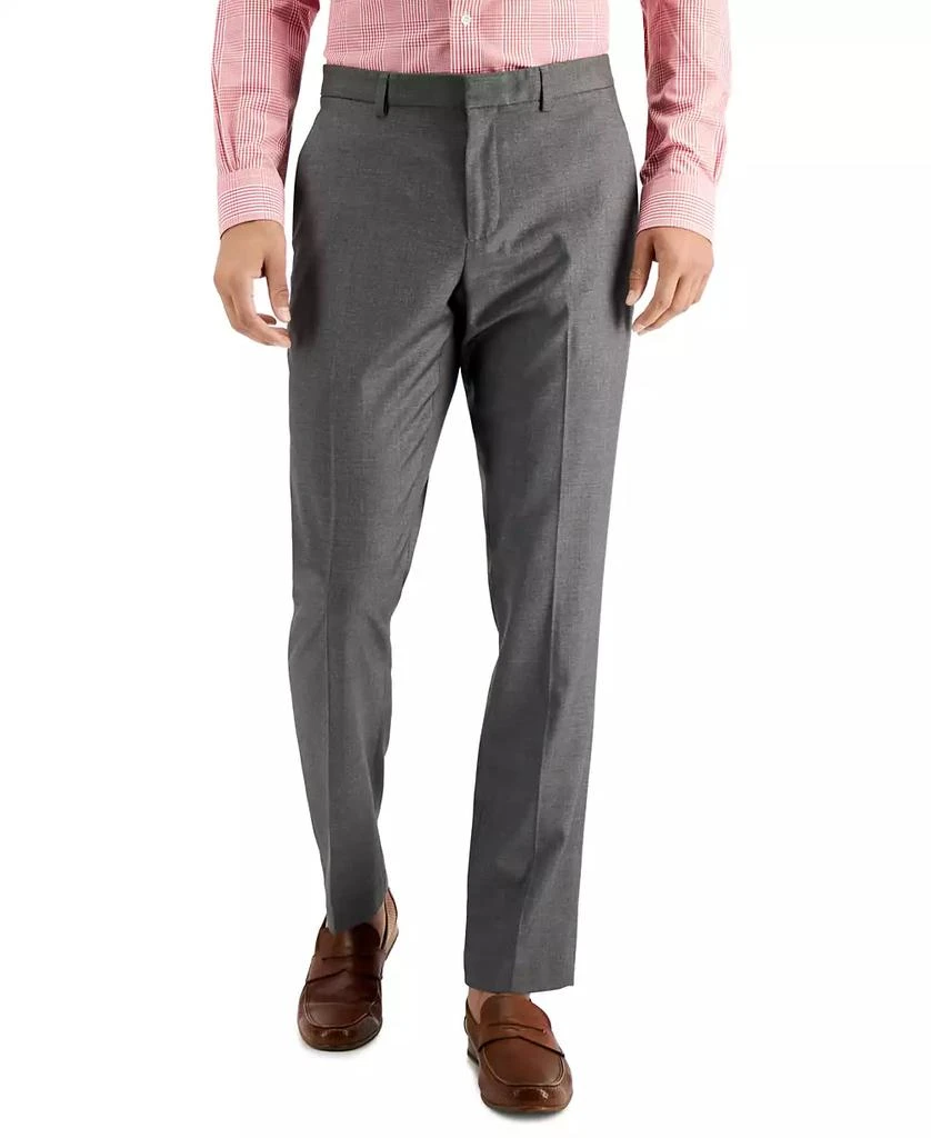 Perry Ellis Men's Slim-Fit Non-Iron Performance Stretch Heathered Dress Pants 1