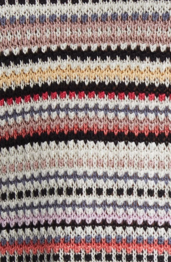 NIC+ZOE Stripe Textured Knit Sweater 6