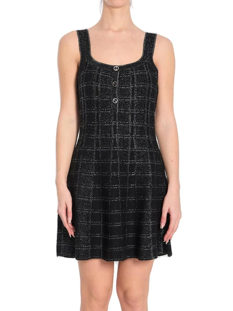 Gucci Gucci Lamé Check Jacquard Dress 1