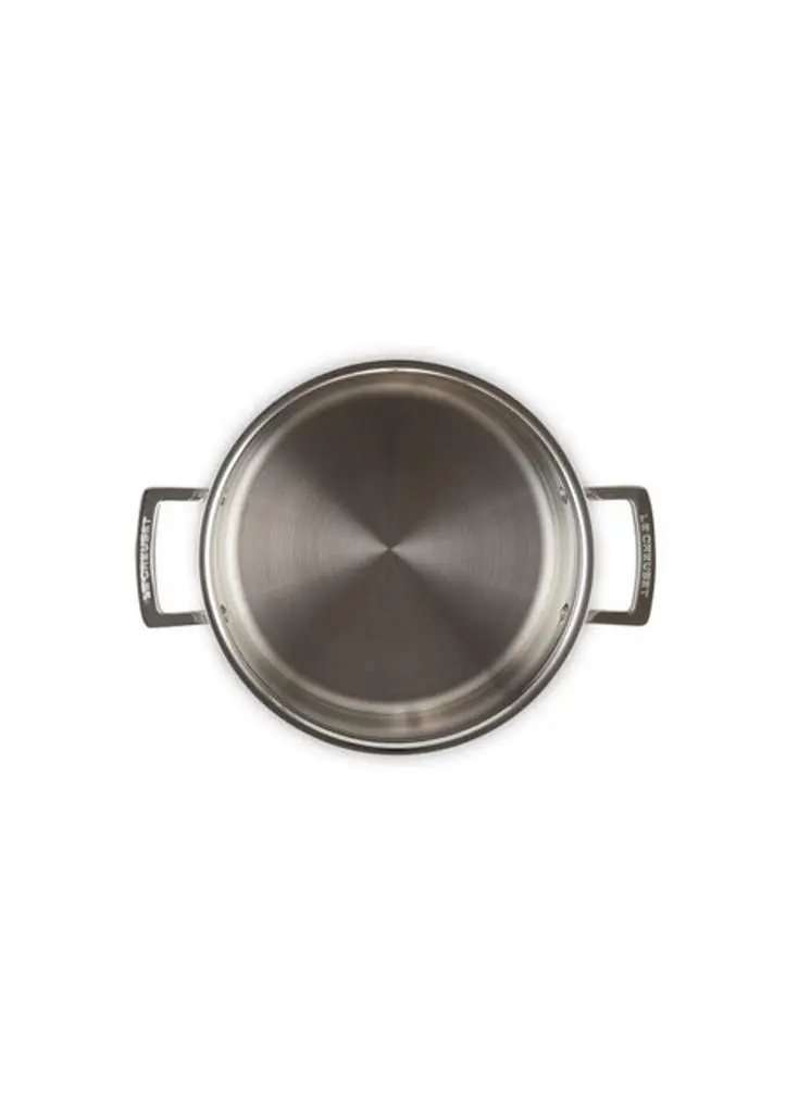 Le Creuset Classic 3-ply stainless steel deep casserole 24cm 6.0l 8