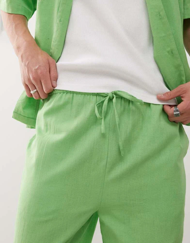 COLLUSION COLLUSION textured woven trouser in light green - LGREEN 3