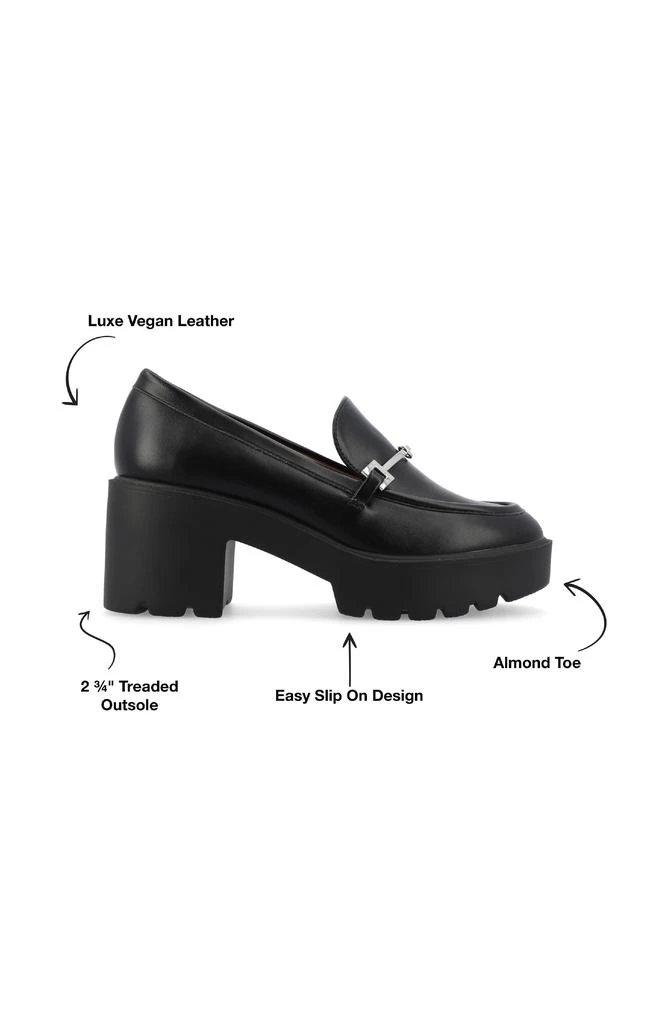 Journee Collection Kezziah Platform Loafer Pump 9