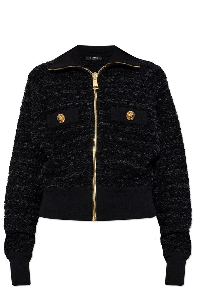 Balmain Balmain Tweed Bomber Jacket 1