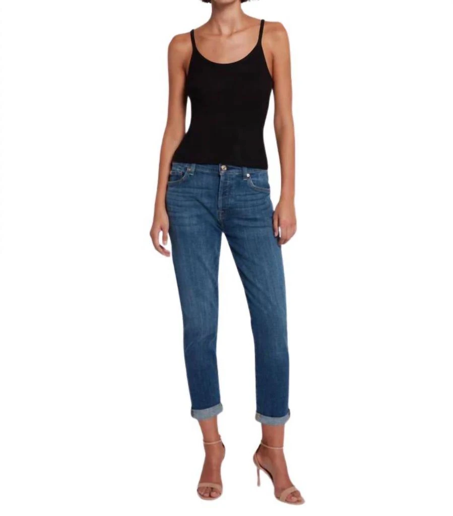 7 For All Mankind Josefina Jeans In Broken Twill Vanity 2