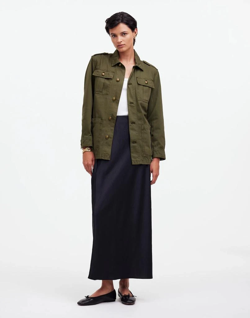 Madewell Chino Safari Jacket in Faded Ivy 2