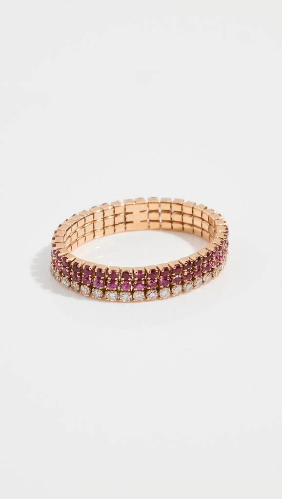 SHAY 18k Tri-Colored Threads Ring 1