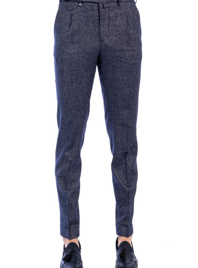 Barbati Barbati - Denim Effect Linen; 1 Pence + Strap With Fibia DODO/LC 581 01 BLUE