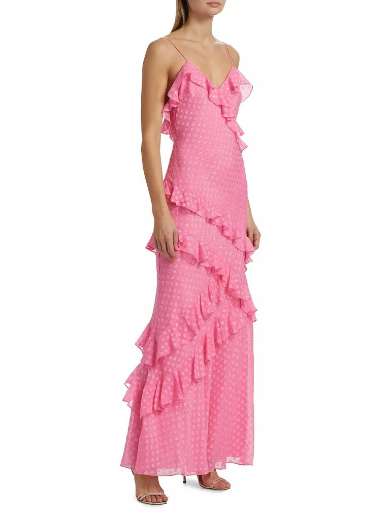 LOVESHACKFANCY Rialto Ruffled Maxi Slipdress 4