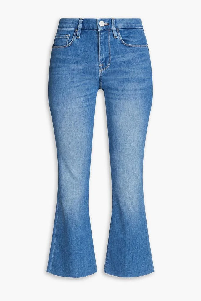 FRAME Le Crop Mini Boot cropped mid-rise bootcut jeans 1
