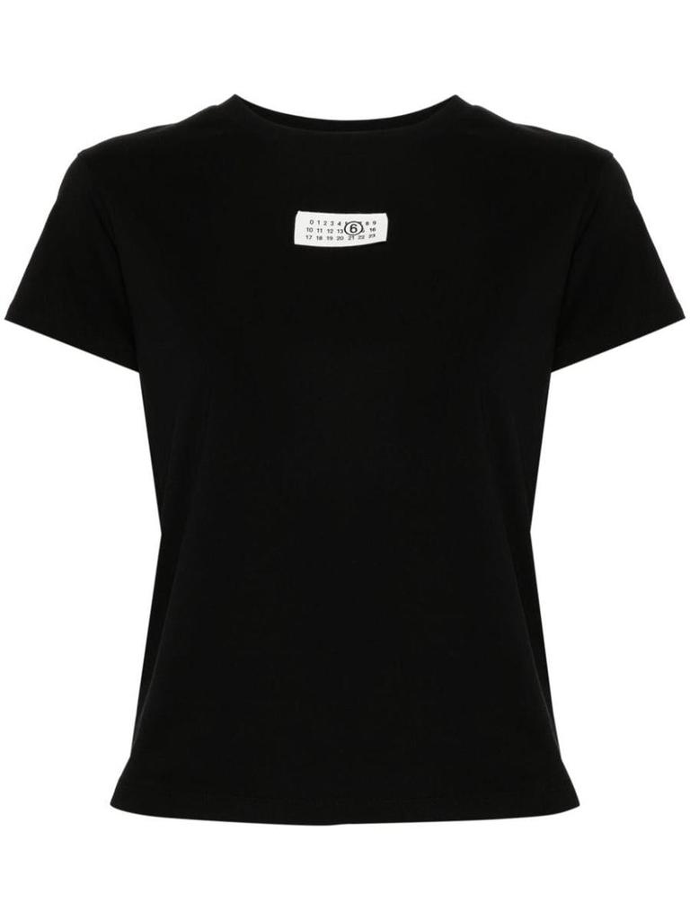 Tシャツ・カットソー MM6 MAISON MARGIELA COTTON T-SHIRT WITH LOGO MM6 Maison Margiela - Newspaper Logo T-shirt | HBX