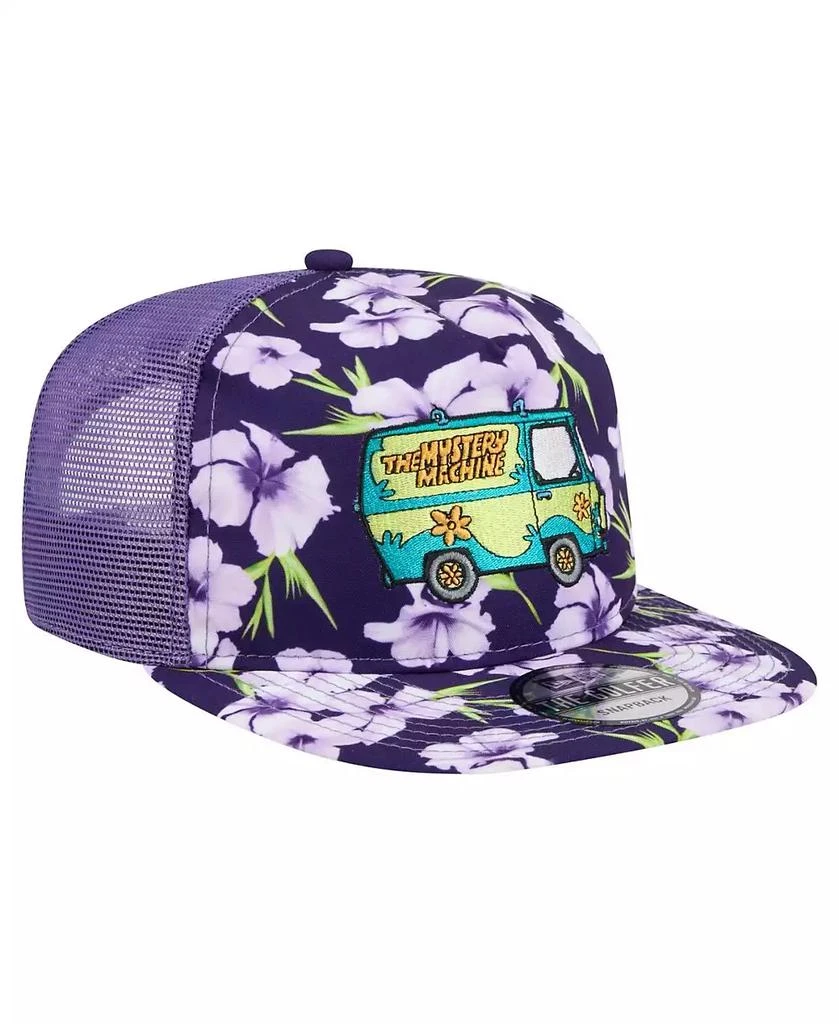 New Era Men's Purple Scooby-Doo Floral Golfer Snapback Hat 3