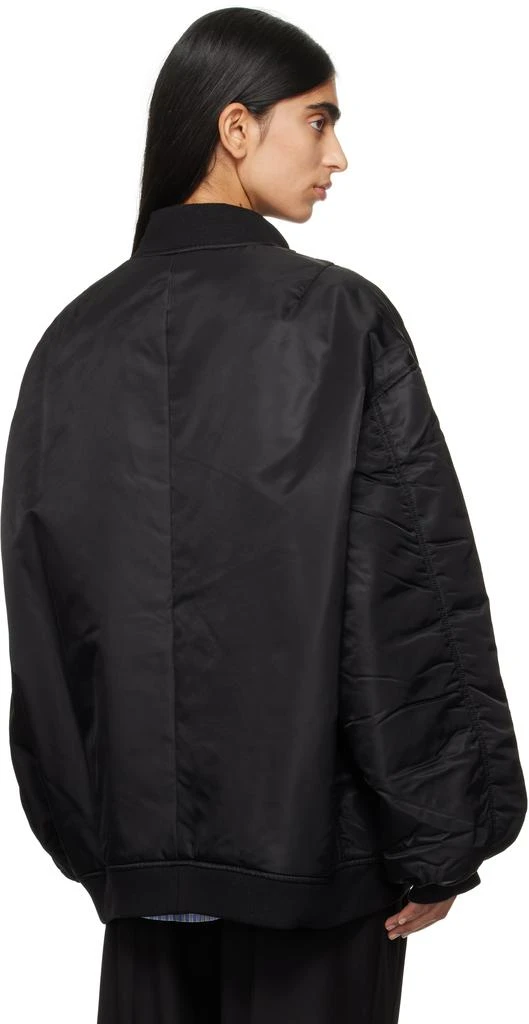 The Frankie Shop Black Astra Bomber Jacket 3