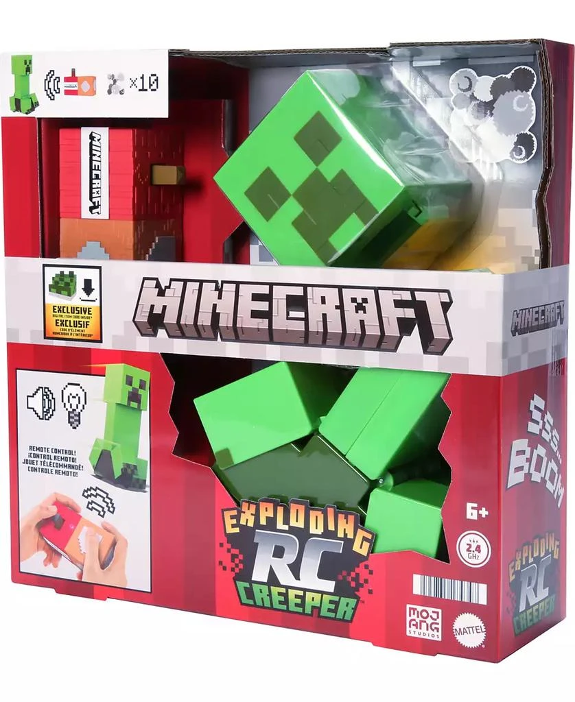 Minecraft Exploding RC Creeper, Lights and Sounds, 10 Explosion Particles and DLC Code 2