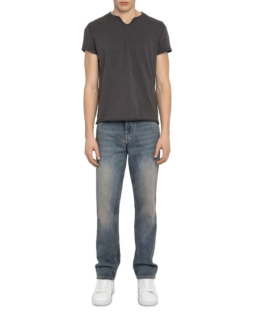 ZADIG & VOLTAIRE Monastir Split Collar Graphic Tee 2