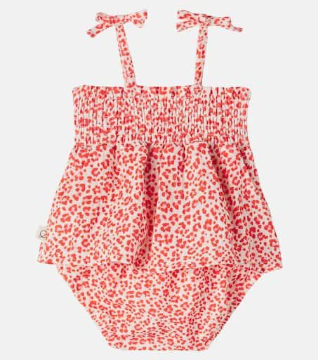 Cozmo Baby Granny leopard-print cotton dress 2