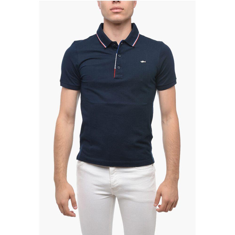 Paul & Shark 3-Buttons Cotton Polo Shirt with Metal Men's Logo