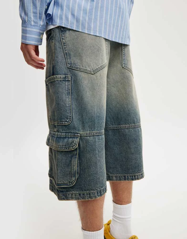 Cotton:On Cotton On Super baggy jort in cargo sandstorm blue 4