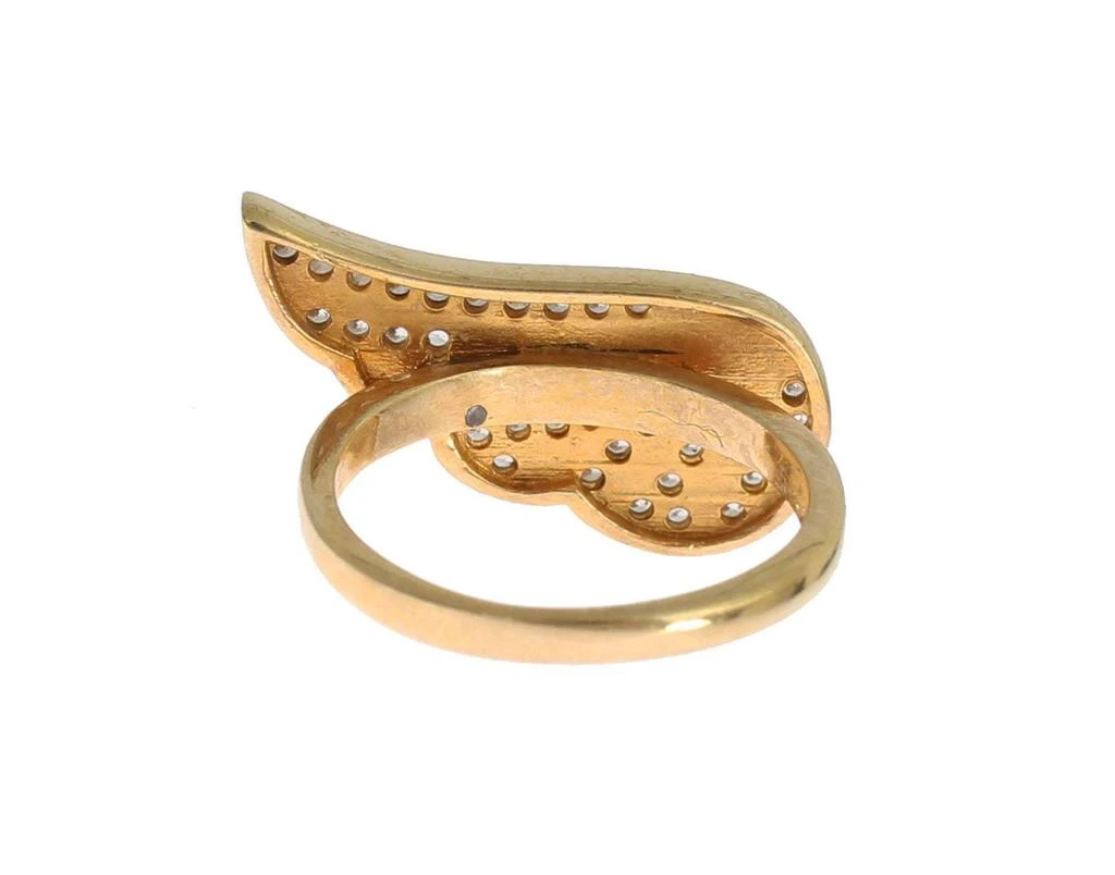 Nialaya Nialaya Womens Clear CZ Gold 925 Silver Authentic Ring 4