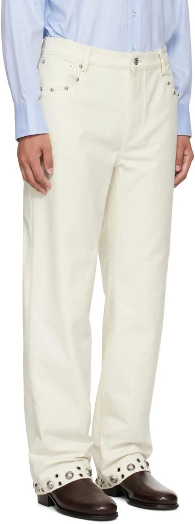 Valentino Off-White Studded Trousers 2