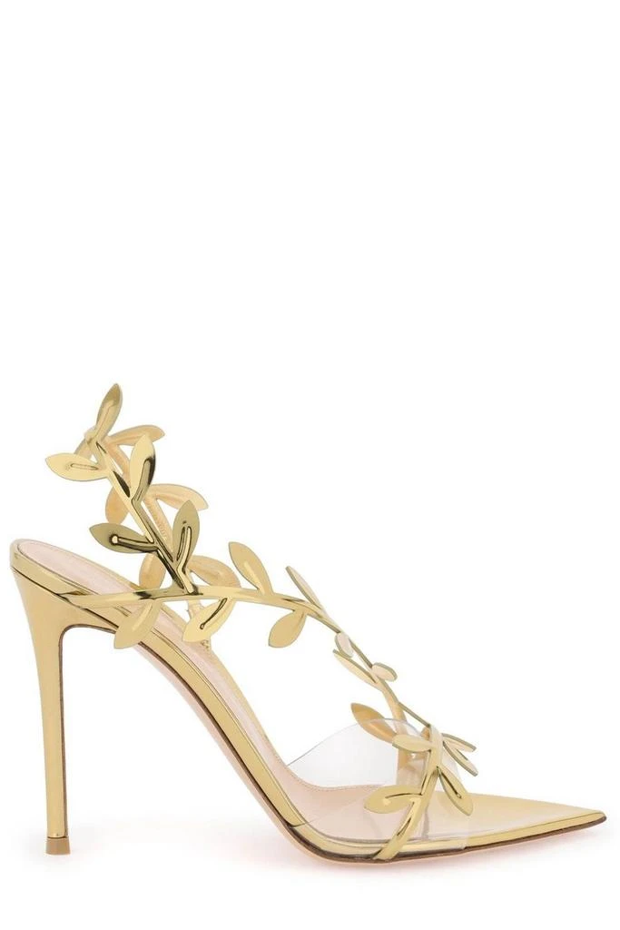 Gianvito Rossi Gianvito Rossi Flavia Leaf Motif Pointed-Toe Sandals 1