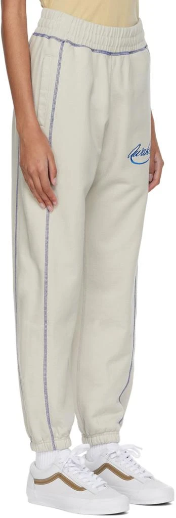 Awake NY Off-White Cotton Lounge Pants 2