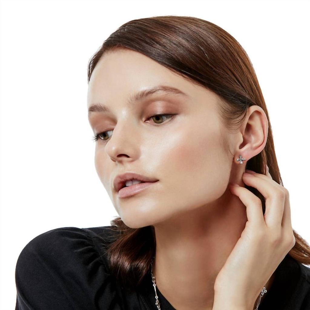 Brighton Women's Amphora Cross Post Earrings In Silver