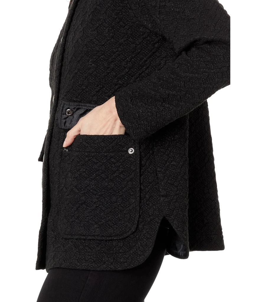 Elliott Lauren Shine Through Quilted Knit Jacket w/ Snap Closure 3