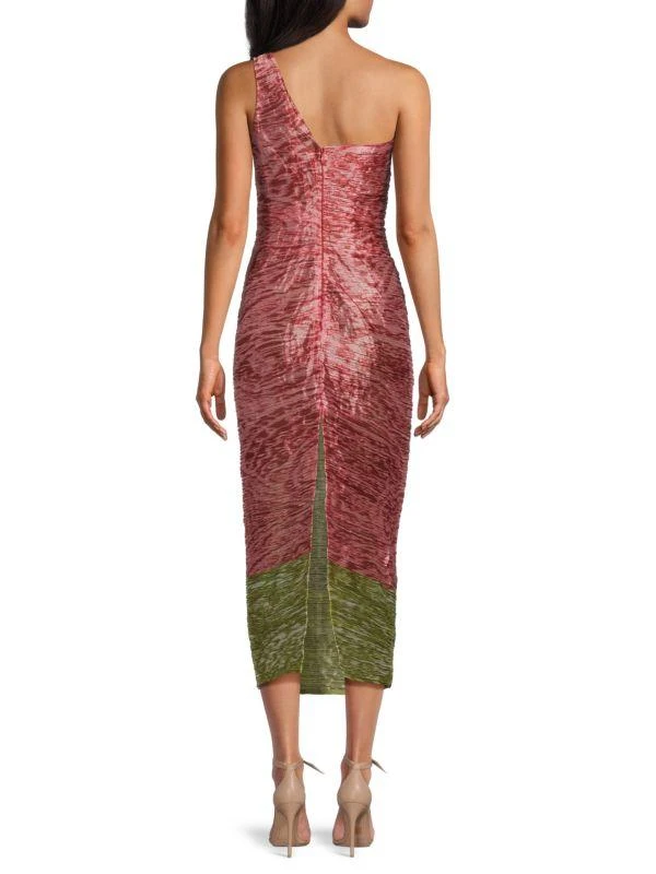 PRABAL GURUNG Two Tone One Shoulder Midi-Dress - Dresses & Skirts - Free  Shipping - BeyondStyle