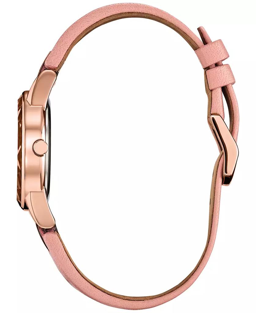 Citizen Eco-Drive Women's Disney Eternal Beauty Belle Pink Leather Strap Watch 30mm Box Set