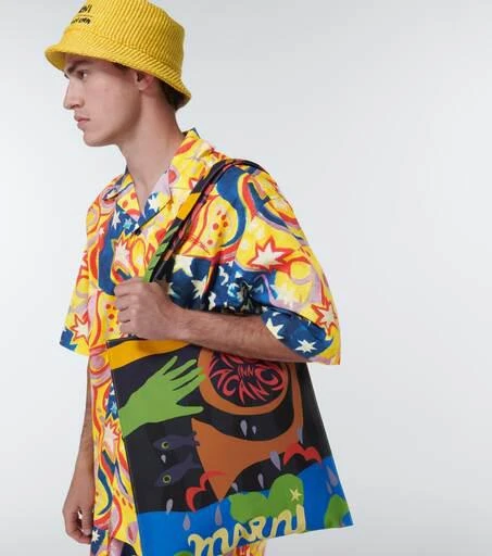 Marni x No Vacancy Inn printed cotton shirt 5