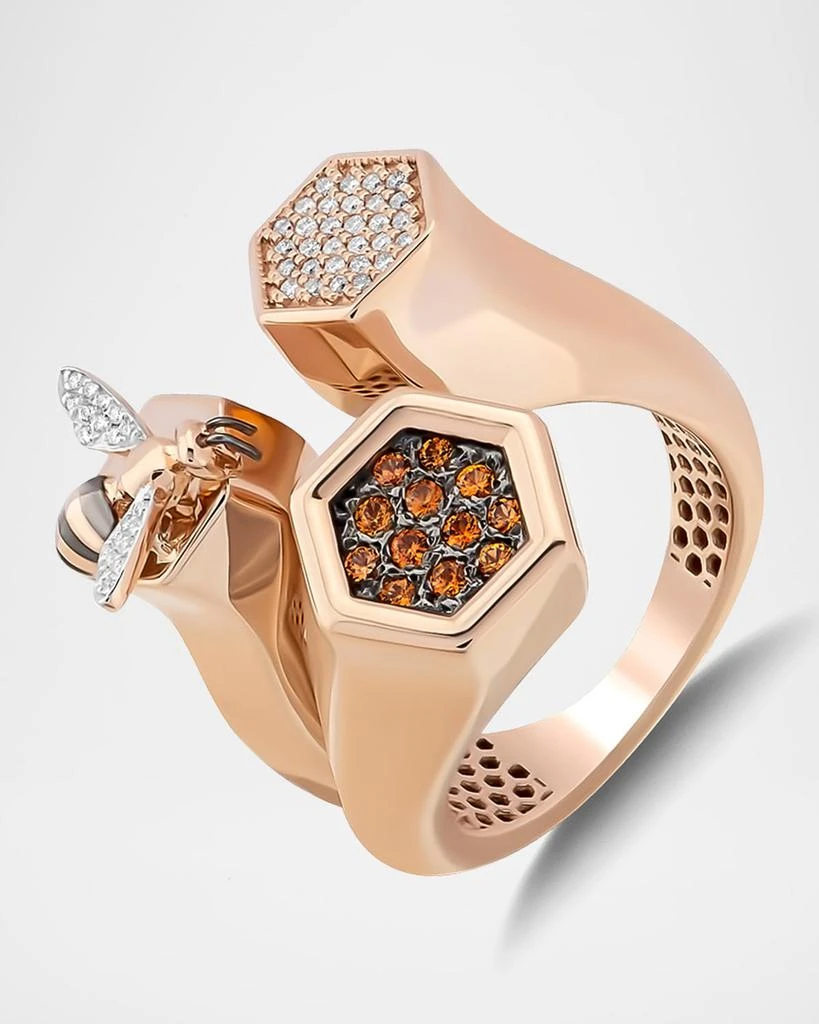 Bee Goddess Bee 3-Station Ring, Size 7 1