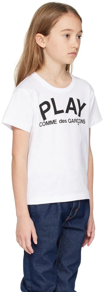 Comme des Garcons Kids White 'Play' T-Shirt 2