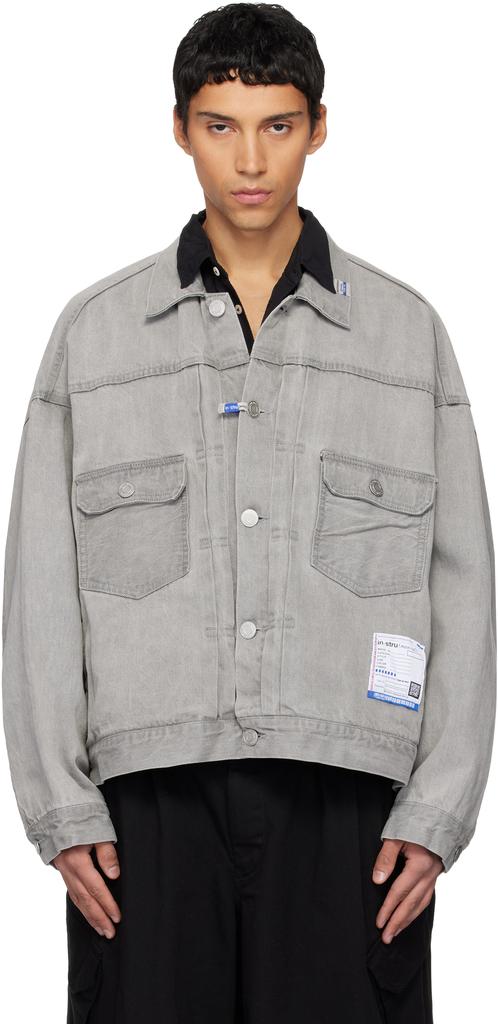 Liberaiders BLEACHED DENIM JACKET グレー XL Liberaiders BLEACHED DENIM JACKET (GRAY) 750092303 公式通販