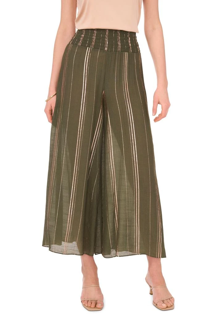 Vince Camuto Smocked Waist Wide Leg Pants